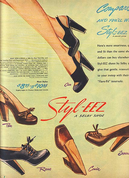 Ladies Footwear ads