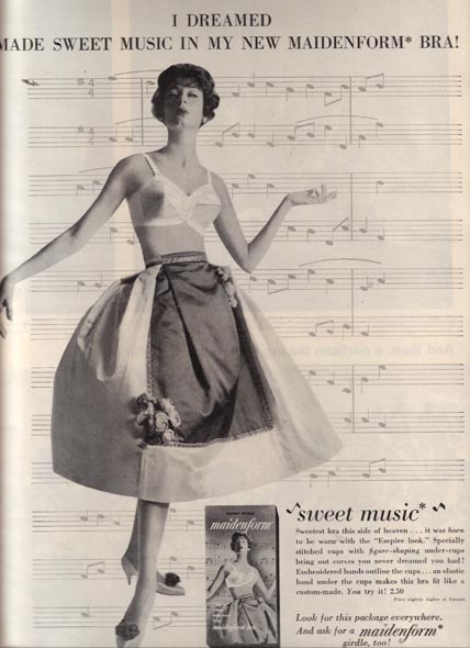 1954 Maidenform Ad, She dreamed she went to a masquerade we…