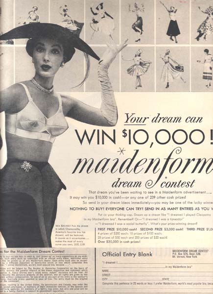 vintage maidenform bra ad, girlcalledheaven