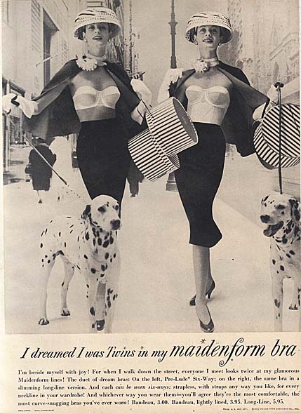 I dreamed I was queen of the Westerns in my maidenform bra, 1955